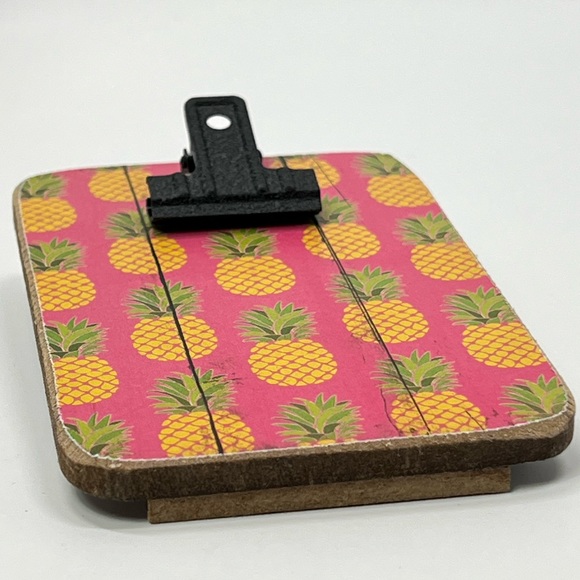 Tropical Pineapple Photo Display Frame Mini Clip Picture Frames Hanging Art Desk - Picture 7 of 15